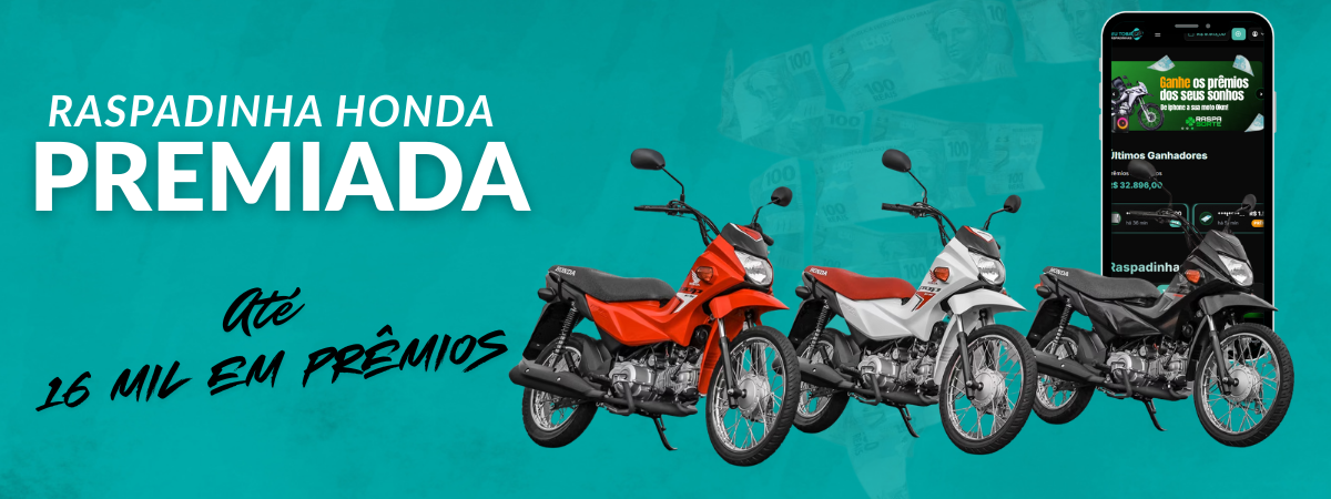 Honda Premiada ou R$16.000,00 no pix
